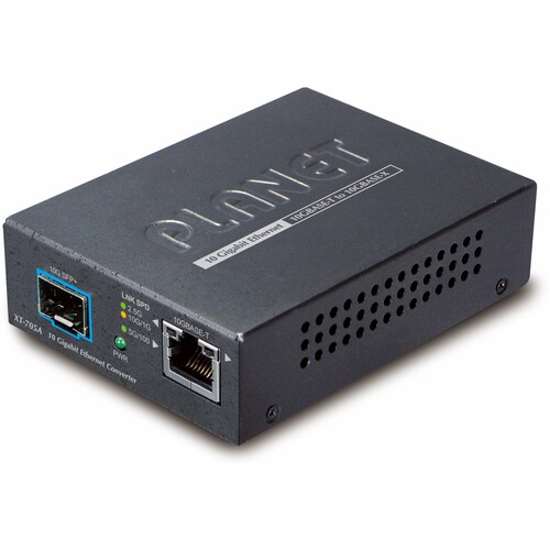 PLANET Technology Corporation　10G／5G／2．5G／1G／100M　カッパー　〜　10GBASE−X　SFP＋　メディアコンバータ　【品番：XT-705A】