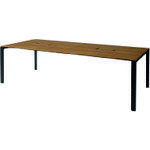 【別途送料あり】プラス（PLUS）　740184）増連型テーブル　MR−2412SQH　NA／BK　【品番：MR-2412SQH N..