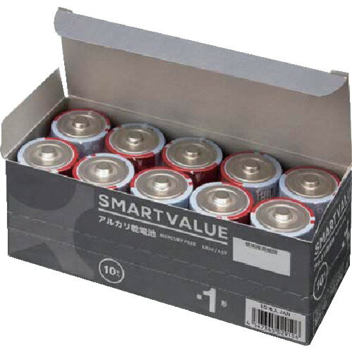 プラス（PLUS） JTX 366066）アルカリ乾電池単1×10本 N121J-2P-5 【品番：N121J-2P-5】