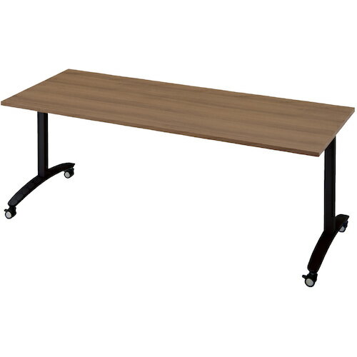 【別途送料あり】プラス（PLUS）　679451）ロンナ会議テーブル　NN−1807TKR　PW／BK　【品番：NN-1807TKR PW/BK】