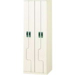 【別途送料あり】プラス（PLUS）　380983）省スペースロッカー　NS−41J　WH　4人用　【品番：NS-41J WH】