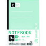 【メール便対応】プラス（PLUS）　JTX　160795）セミB5ノ−ト5冊パック　B罫　P002J−5P　【品番：P002J-5P】