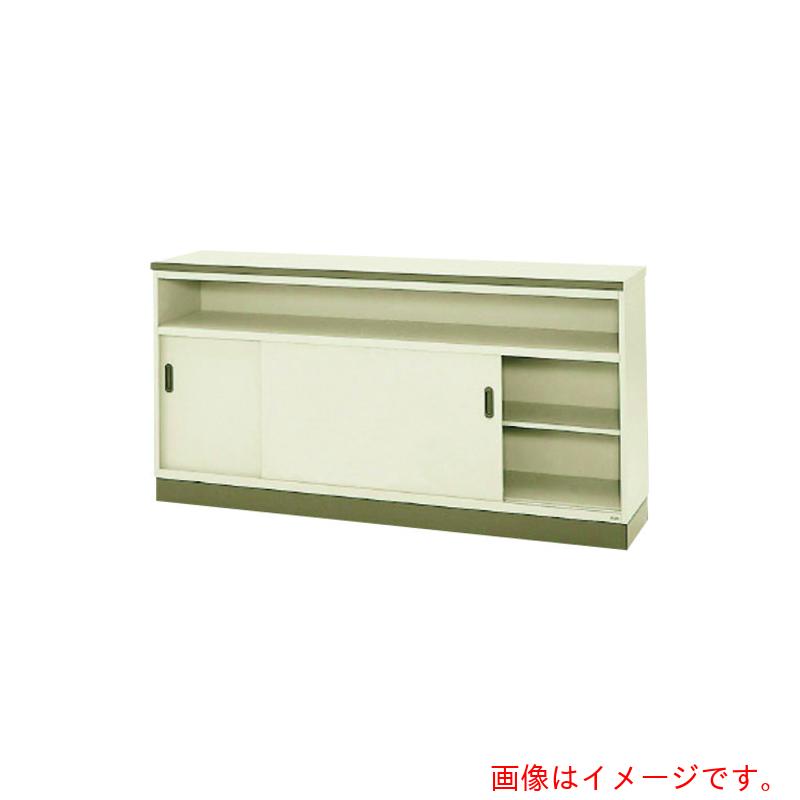 【別途送料あり】プラス（PLUS） 94549）SK ハイカウンター中棚付書庫SK-3530NT LGY 【品番：SK-3530NT L/M】