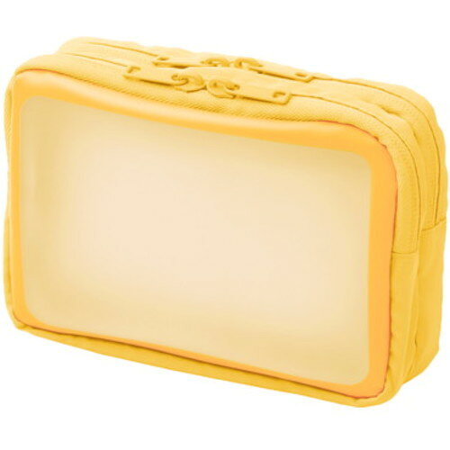 プラス（PLUS）　428754）ナカ見えガジェットポーチM　YL　【品番：TW-BG002M YL】 jyusetsupro-11202271 住設プロ 楽天市場店 パッケージ画像