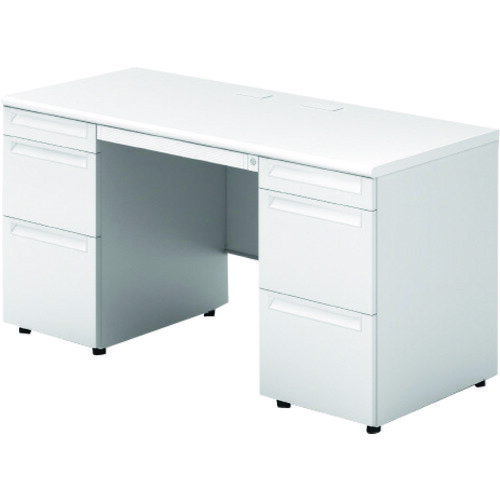 【別途送料あり】プラス（PLUS）　669701）US　両袖机　US−NS146D−33　WS／W4　【品番：US-NS146D-33 WS/W4】