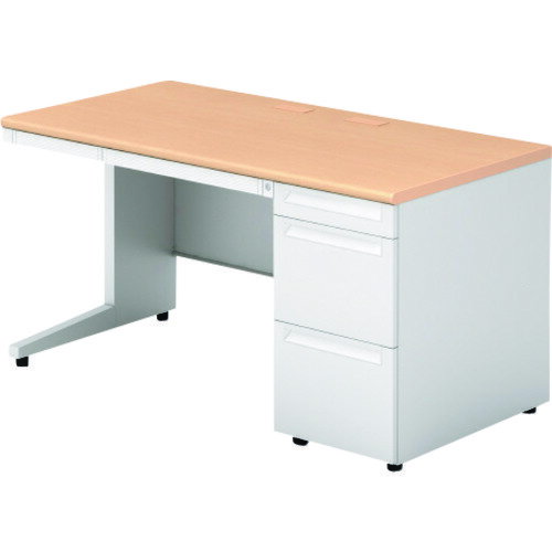 【別途送料あり】プラス（PLUS）　669549）US　片袖机　US−NS147A−3　WM／W4　【品番：US-NS147A-3 WM/W4】