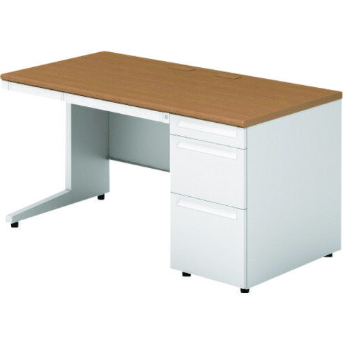 Office - 【別途送料あり】プラス（PLUS）　669604）US　片袖机　US−NS147D−3　T2／W4　【品番：US-NS147D-3 T2/W4】