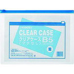 プラス（PLUS）　JTX　260499）クリアケ−ス横型マチ無B5X1枚　D084J−B5　【品番：D084J-B5】