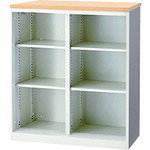 【別途送料あり】プラス（PLUS）　32035）FK　ハイカウンター棚付オープン　FK−09HN　WM　【品番：FK-09HN WM】