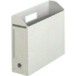 Magazine Boxes - プラス（PLUS）　78084）ボックスファイル　FL−051BF　A4E　グレー　【品番：FL-051BF GY】