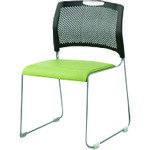 プラス（PLUS）　JTX　706745）会議イス　FRS−10L　LG　リーフグリーン　【品番：FRS-10L LG】