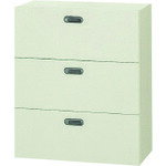 Book Storage - 【別途送料あり】プラス（PLUS）　615793）LX−5　ラテラル保管庫3段　L5−105H−3　LGY　【品番：L5-105H-3 LGY】