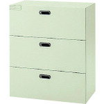 プラス（PLUS）　615861）LX−5　ラテラル保管庫3段　L5−F105H3　LGY　【品番：L5-F105H3 LGY】