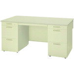 プラス（PLUS）　670731）LA　両袖机　LA−W147A−33　LGY／LGY　【品番：LA-W147A-33 L/L】