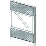 プラス（PLUS）　626307）LFパネル　PETクロス／ガラス　LF−S0813CG　【品番：LF-S0813CG】