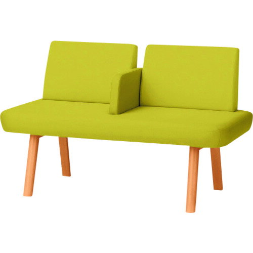 プラス（PLUS）　40086）LS−5000　2人掛け　中肘付　LS−5221AN　YG　【品番：LS-5221AN YG】