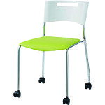 特長 ●キャスター脚と固定脚が選べるコンパクトサイズのミーティングチェア「MC−112N」／キャスター脚グリーンです。 ●お手入れに便利な機能付レザー張チェアです。 ●W465mmとコンパクトできれいなカラーバリエーションなので、リフレッシ...