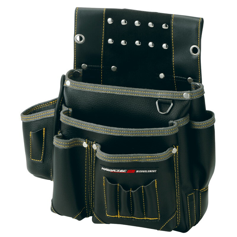 プロスターACR　Newkw2 仮枠釘袋 墨ツボ差付 大　黒　【品番：KE-802B】