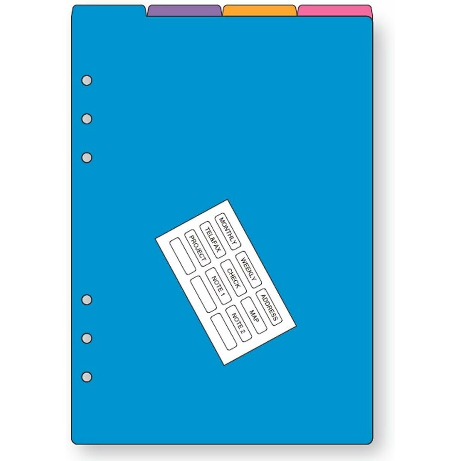 Other - 【メール便対応】レイメイ藤井　キーワード リフィル A5サイズ カラーインデックス（4区分）　【品番：WAR5501】