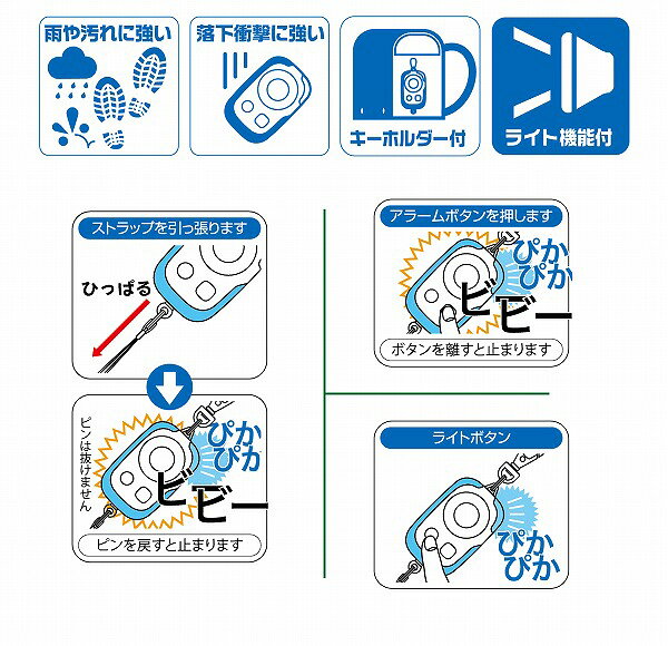メール便対応 リーベックス 防犯アラーム ブルー 品番：PSA-GB jyusetsupro-10183526 住設プロ 楽天市場店 サンプル画像3
