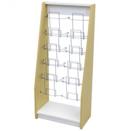 【別途送料あり】アール・エフ・ヤマカワ（RFY）　木製カタログスタンド2ダブル　ナチュラルXホワイト..