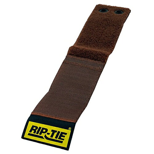 RIP-TIE　結束バンド　ケーブルラップ　ウェビング付き　50．8mmX304．8mm　10本入　茶　【品番：EW-12-010-BN】