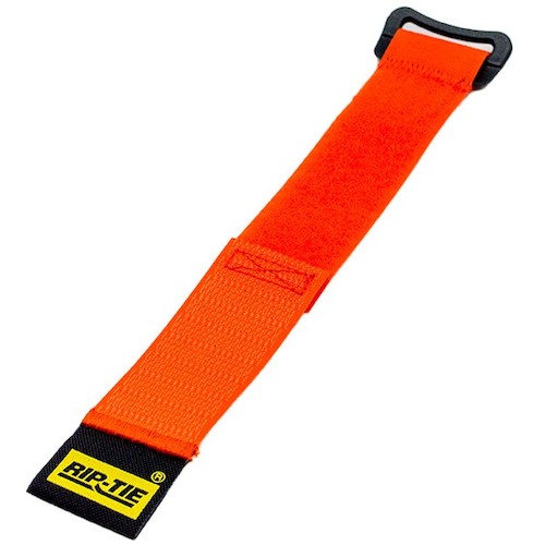 RIP-TIE　ケーブルラップバックル　25．4mmX228．6mm　100本入　オレンジ　【品番：HB-09-100-O】