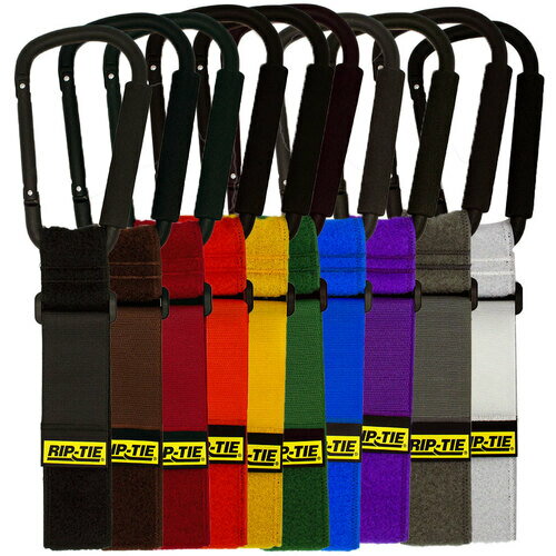 特長 ●高い耐久性を誇るRIP-TIEケーブルラップ。 ●サイズ、カラーバリエーションも豊富です。 用途 ●ケーブル管理に。 仕様 ●色：虹 ●幅(mm)：50.8 ●長さ(mm)：609.6 ●厚さ(mm)：3 ●最大結束径(mm)：152 ●引張強度(N)：235 ●使用温度範囲(℃)：-56〜93.3 ●耐久使用回数(回)：10000 ●長大なケーブルもしっかり支える特大カラビナ（縦約16cm）×工業用ナイロンウェビングで補強した重負荷向け面ファスナーが一体になったRIP-TIEケーブルキャリアー ●ツールベルトやバッグに取り付けて、予備のケーブル・テープなどを持ち歩いたり、設営の際トラスに一時的にケーブルを這わせておくのにも便利 ●面ファスナーは1万回以上の着脱テストをクリアしたVelcro(R)社(ベルクロ)製 材質 ●ナイロン 質量・質量単位 ●1760.0g 【メーカー名】（株）RIP−TIE 【メーカー品番】JW-24-E10-RW