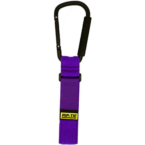 特長 ●高い耐久性を誇るRIP-TIEケーブルラップ。 ●サイズ、カラーバリエーションも豊富です。 用途 ●ケーブル管理に。 仕様 ●色：紫 ●幅(mm)：50.8 ●長さ(mm)：609.6 ●厚さ(mm)：3 ●最大結束径(mm)：152 ●引張強度(N)：235 ●使用温度範囲(℃)：-56〜93.3 ●耐久使用回数(回)：10000 ●長大なケーブルもしっかり支える特大カラビナ（縦約16cm）×工業用ナイロンウェビングで補強した重負荷向け面ファスナーが一体になったRIP-TIEケーブルキャリアー ●ツールベルトやバッグに取り付けて、予備のケーブル・テープなどを持ち歩いたり、設営の際トラスに一時的にケーブルを這わせておくのにも便利 ●面ファスナーは1万回以上の着脱テストをクリアしたVelcro(R)社(ベルクロ)製 材質 ●ナイロン 質量・質量単位 ●1760.0g 【メーカー名】（株）RIP−TIE 【メーカー品番】JW-24-E10-V