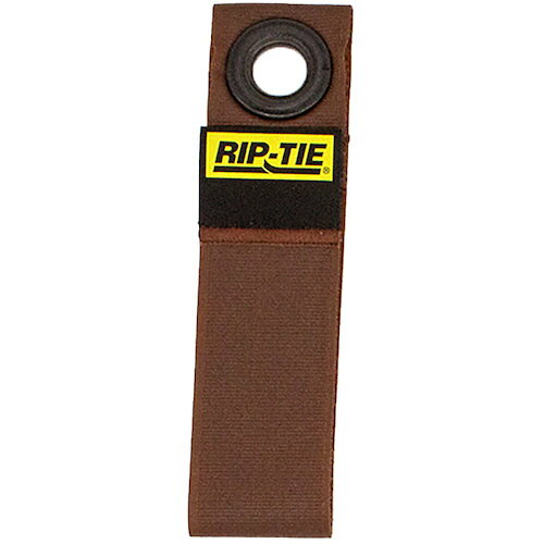 特長 ●高い耐久性を誇るRIP-TIEケーブルラップ。 ●サイズ、カラーバリエーションも豊富です。 用途 ●ケーブル管理に。 仕様 ●色：茶 ●幅(mm)：38.1 ●長さ(mm)：406.4 ●厚さ(mm)：2 ●最大結束径(mm)：101 ●引張強度(N)：175 ●使用温度範囲(℃)：-56〜93.3 ●耐久使用回数(回)：10000 ●RIP-TIEケーブルキャリアーLG用のハトメ穴付き面ファスナーストラップ ●別売りのカラビナと合わせて使用します(カラビナとのセット商品も発売中) ●複数のストラップをひとつのカラビナにまとめて使える ●ツールベルト・バッグなどに取り付けて、ケーブル類をスマートに管理 ●設営の際、トラスに一時的にケーブルを這わせておくのにも便利 ●素材は1万回以上の着脱テストをクリアしたVelcro(R)社製 材質 ●ナイロン 質量・質量単位 ●36.0g 【メーカー名】（株）RIP−TIE 【メーカー品番】LG-16-G04-BN