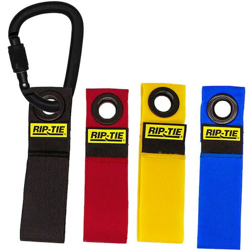 RIP-TIE　ケーブルキャリアーLG　38．1mmX228．6mm　ストラップ4本＋安全環付カラビナ　虹　【品番：LGC-09-G04-RW】