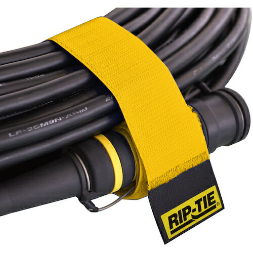 特長 ●高い耐久性を誇るRIP-TIEケーブルラップ。 ●サイズ、カラーバリエーションも豊富です。 用途 ●ケーブル管理に 仕様 ●色：黄 ●幅(mm)：38 ●長さ(mm)：450 ●厚さ(mm)：2 ●最大結束径(mm)：120 ●引張強度(N)：117 ●使用温度範囲(℃)：-56.7〜93.3 ●耐久使用回数(回)：10000 ●光カメラケーブル、オプティカルコンケーブル等のコネクタ付きケーブルを適切に管理 ●コネクタに装着することでコネクタとケーブルをしっかりホールドし、運搬・保管時のケーブルへの負荷を軽減 ●素材は10000回以上繰り返し使えるVelcro社製面ファスナー ●重量のあるケーブルに適した高耐久性 ●種類や用途によって色分けができる全10色展開 材質 ●ナイロン 質量・質量単位 ●400.0g 【メーカー名】（株）RIP−TIE 【メーカー品番】OP-18-050-Y