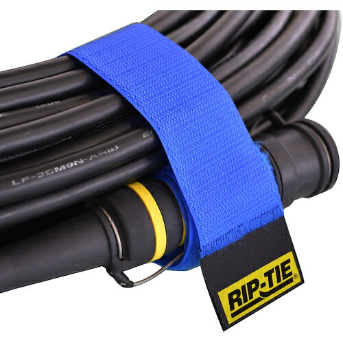 ★RIP-TIE　オプティカルラップ　ウェビング付き　38mm×350mm　1本入　青　【品番：OPW-14-1PK-BU】