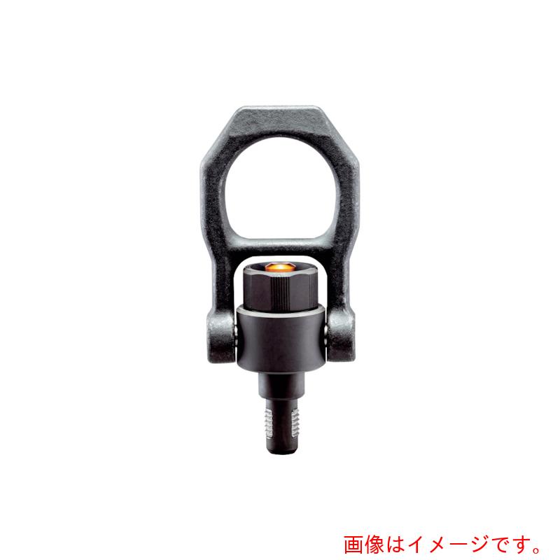 特長 ●ボタン操作で着脱が簡単な吊り金具です。 ●アイボルトの作業時間を約85％短縮できます。 ●シャックルが360度回転します。 用途 ●アイボルトの着脱を頻繁に行う作業に。 ●製品、部品、冶具、金型の運搬や組立作業に。 ●アイボルトの代用に。 仕様 ●使用荷重(kN)：16.6 ●ボルトサイズ：M20 ●首下長(mm)：30 ●厚さ(mm)：59 ●耐荷重F1(kN)：16.6 ●長さ(mm)：198 ●幅(mm)：102 ●ねじ径：M20 ●横吊り可能 材質 ●ピン・シャックル：熱処理鋼　バネ：ステンレス鋼 質量・質量単位 ●1833.0g 注意事項 ●ご使用前に必ず使用説明書をお読みください。ねじ部が完全にクランプされていない場合には、ワークが落下する恐れがあります。 ●鋼鉄製のねじ穴のみに使用してください。 ●ピンは首下まで差込み、最後までねじ込み使用してください。 ●ピンの差し込み後は、ボタンが初期位置に復帰している事、ねじ部が完全にクランプされている事を確認してからご使用してください。 ●耐荷重F1は垂直引張方向での数値です。 【メーカー名】ロームヘルド・ハルダー（株） 【メーカー品番】22353.0020