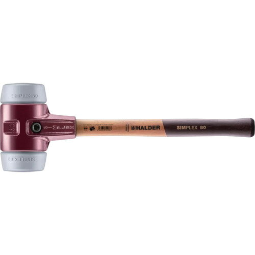 ロームヘルド・ハルダー　HALDER　SIMPLEXハンマー　TPEミディアム　鋳鉄製ハウジングと高級木製ハンドル　径80mm　