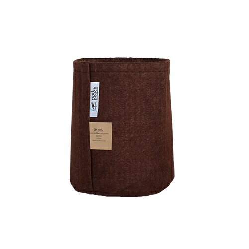 root pouch（ルーツポーチ）　リサイクルペットボトルから作られた不織布製の植木鉢　Brown no handles　3.8liter　【品番：RP-BB900-01】○