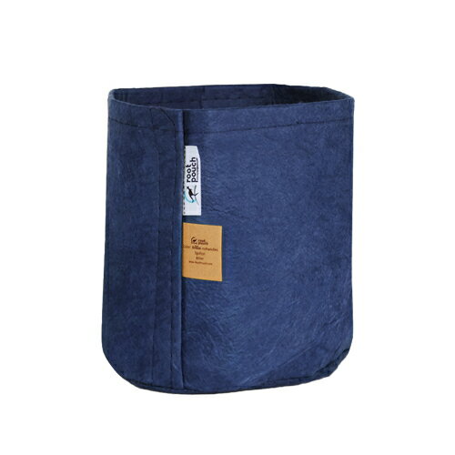 root pouch（ルーツポーチ）　リサイクルペットボトルから作られた不織布製の植木鉢　Navy no handles　8liter　【品番：RP-BN900-02】