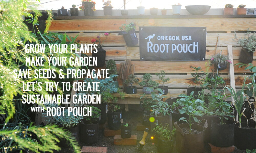 root pouch（ルーツポーチ）　リサイクルペットボトルから作られた不織布製の植木...
