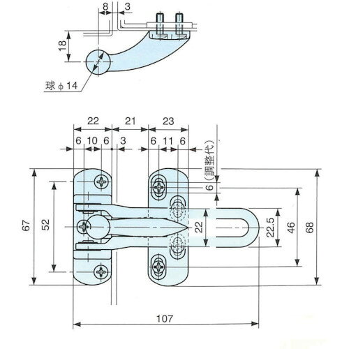 【メール便対応】リョービ（RYOBI）　ドアガード　RH−001N　銅ブロンズ　【品番：R...