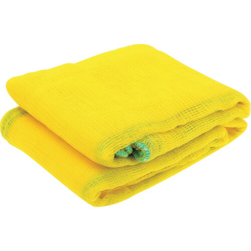 セーフラン安全用品（SAFERUN）　ゴミカバーネット（2x3m）　黄　PE　全周オモリロープ　【品番：10866..