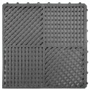 セーフラン安全用品(SAFERUN) エムローキャット やわらか連結スノコ グレー 300x300mm 厚さ9mm 【品番:C0064-GL】