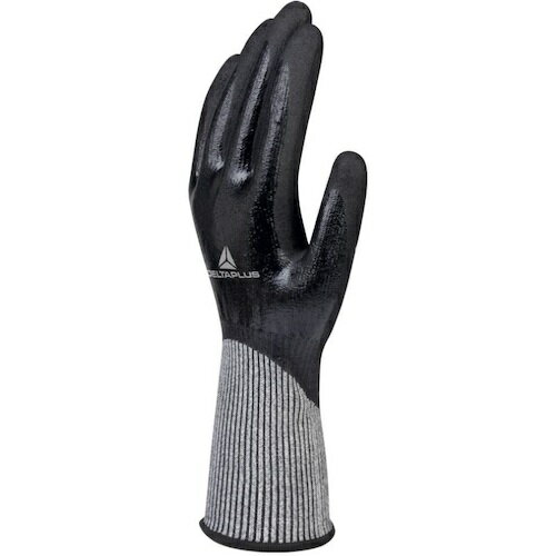 セーフラン安全用品(SAFERUN) デルタプラス VENICUTD04/耐切創2重ニトリルコート手袋 Mサイズ 【品番:D0044-M】□