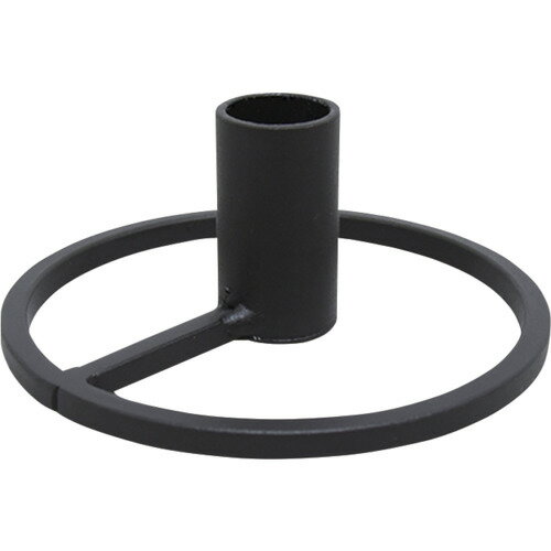 セーフラン安全用品（SAFERUN）　キャンドルスタンド　黒　適応ローソク径約16〜20mm　スチール　【品..
