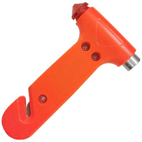 セーフラン安全用品（SAFERUN）　緊急脱出用ハンマー　赤色　シートベルトカッター付き　（5個セット）..