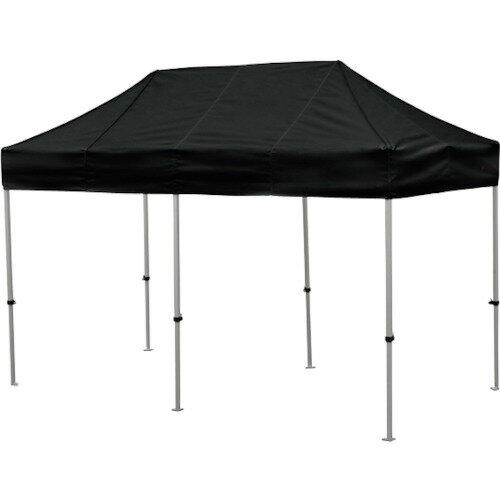 【法人限定】さくらコーポレーション　かんたんてんと　1．8m×3．6mスチール＆アルミ複合フレーム　黒　【品番：KA/2W-BK】