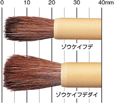 【メール便対応】サクラクレパス　造形画筆 大　【品番：ゾウケイフデダイ】 2
