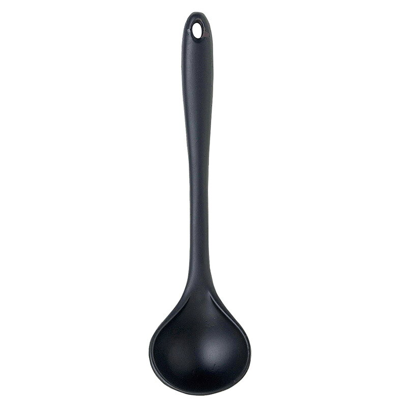 Soup Ladle （Holed） - 佐藤金属興業　シリコンブラック レードル　【品番：4521540258189】