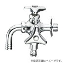 SANEI 散水用二口横水栓(固定コマ仕様) 寒冷地用 【品番:F126K-13】