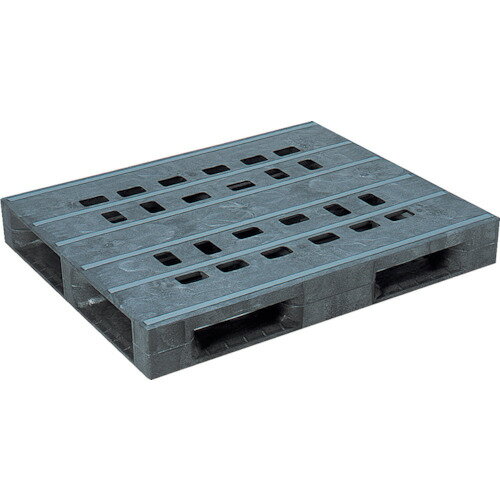 三甲（サンコー）　プラスチックパレット　810005　D4−911F　グレー　【品番：SK-D4-911F-GL】□