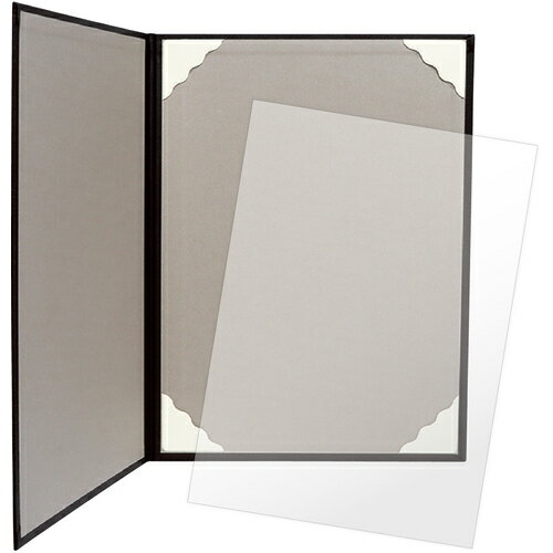 ササガワ（SASAGAWA） 賞状ホルダー 証書ファイル A4 レザー調 焦茶栗 【品番：10-6002】